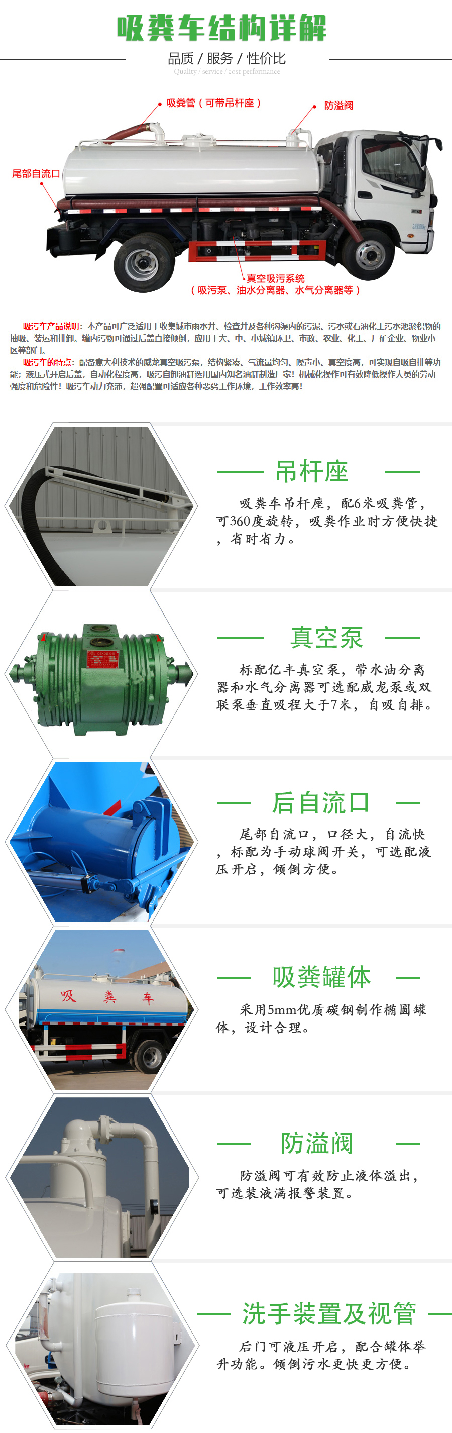 國(guó)六凱馬3方吸糞車